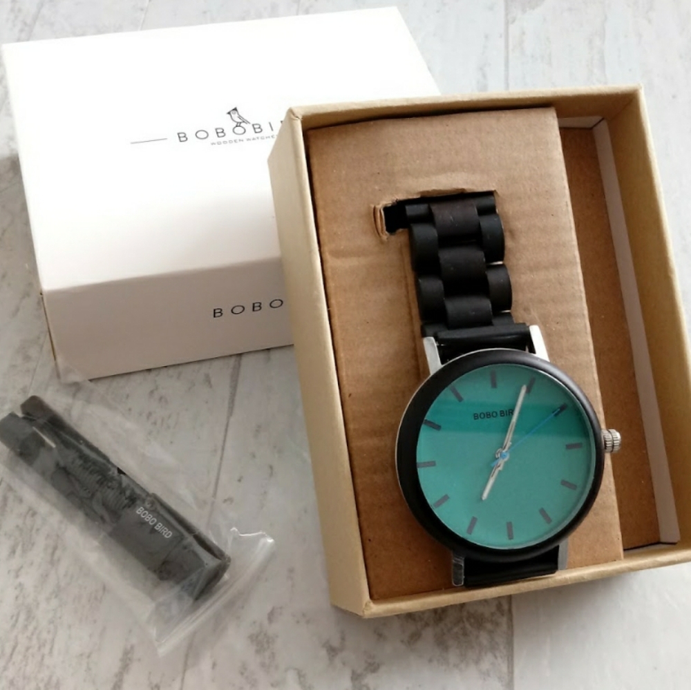 New Bobobird Men's Casual Luxury Genuine Wood Watch - Picture 3 of 6